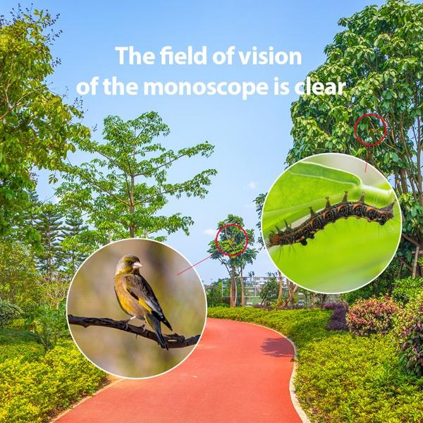 Single Telescope Night Vision High Definition Optical Glass Monocular Telescope Camping Handheld Telescope Spotting Telescope For Hiking Bird Watching