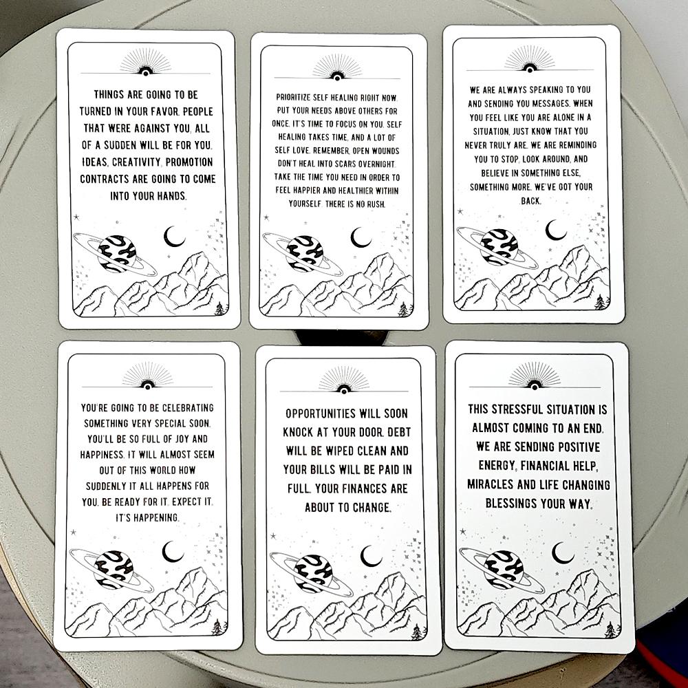 Messages From The Universe Oracle Deck 10.3*6cm with Guidance From Your Guides for General Readings 54 Pcs Oracle Cards