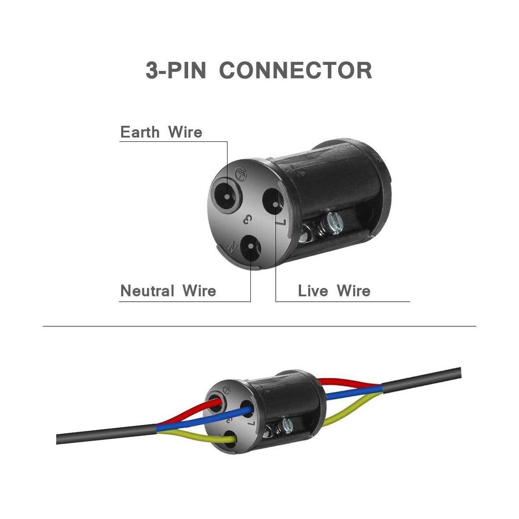 Conector de cable a prueba de agua caja de conexiones IP68 conjunta para /Ø1-13 mm di/ámetro del cable 2-pack negro