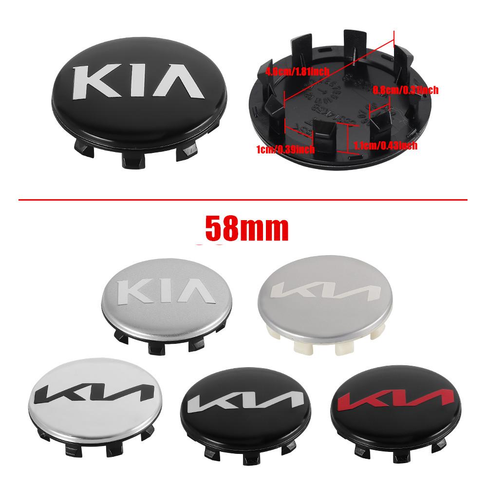 RGC1 4Pcs 58Mm Original Car Styling Wheel Center Cap Hub Covers Badge Accessories for Kia Sportage Rio Ceed Cerato Soul Ornaments