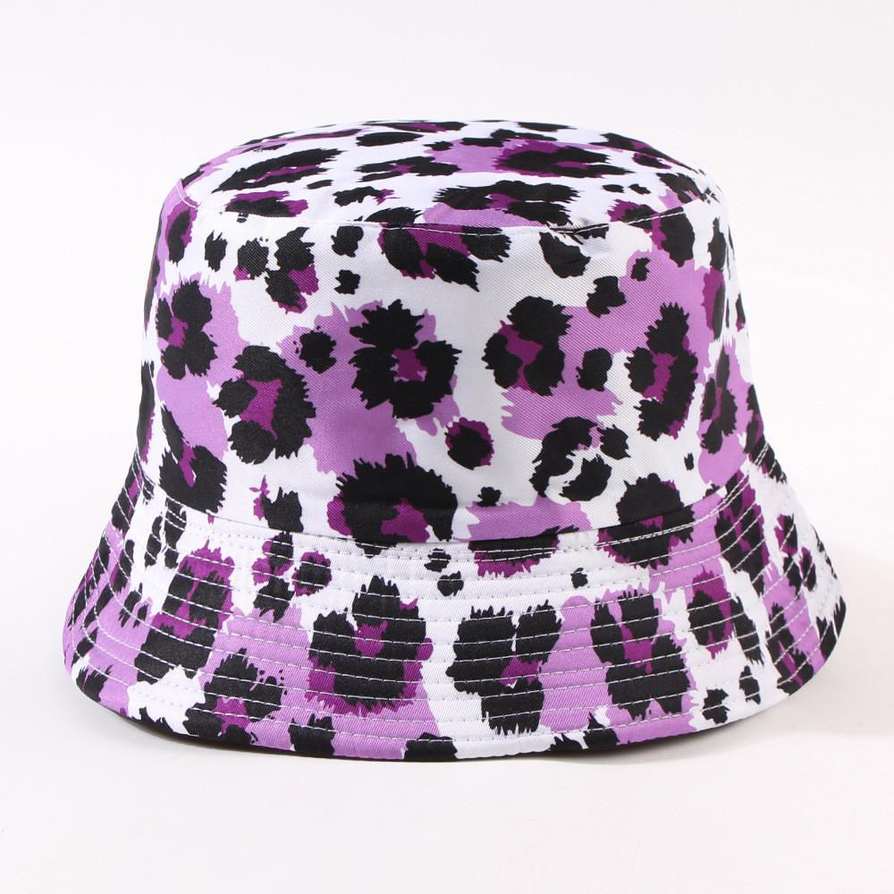 Leopard Print Fisherman Hat Fashionable Versatile Basin Hat Spring Autumn Sun Hat Adjustable Size
