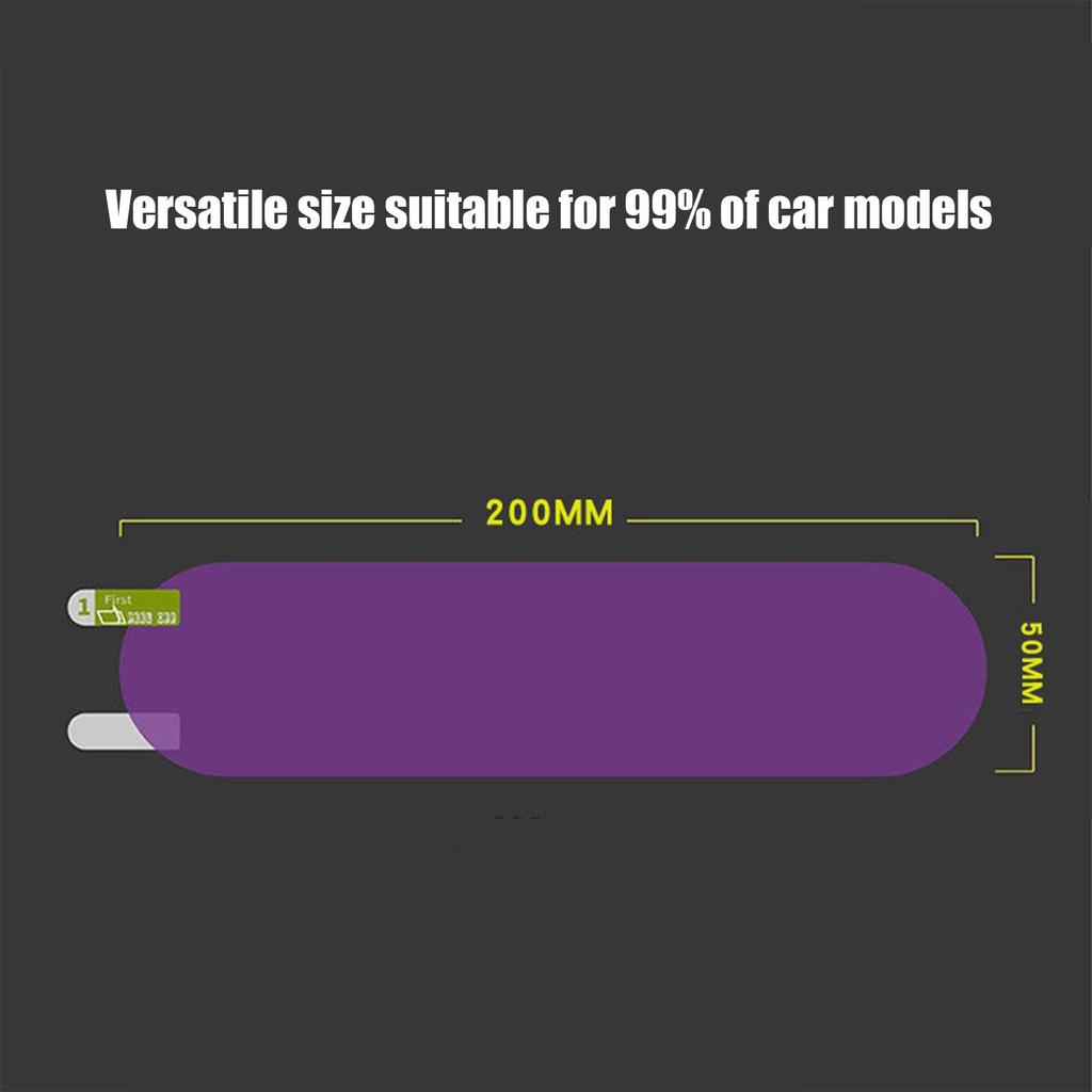 1PC Anti-glare Car Rearview Mirror Anti Reflective FilmWaterproof Anti Fog Film Universal Transparent Safety Auto Interior