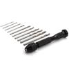 Walnut Carving Aluminum Punching Tool: Mini Hand Twist Drill with Bits