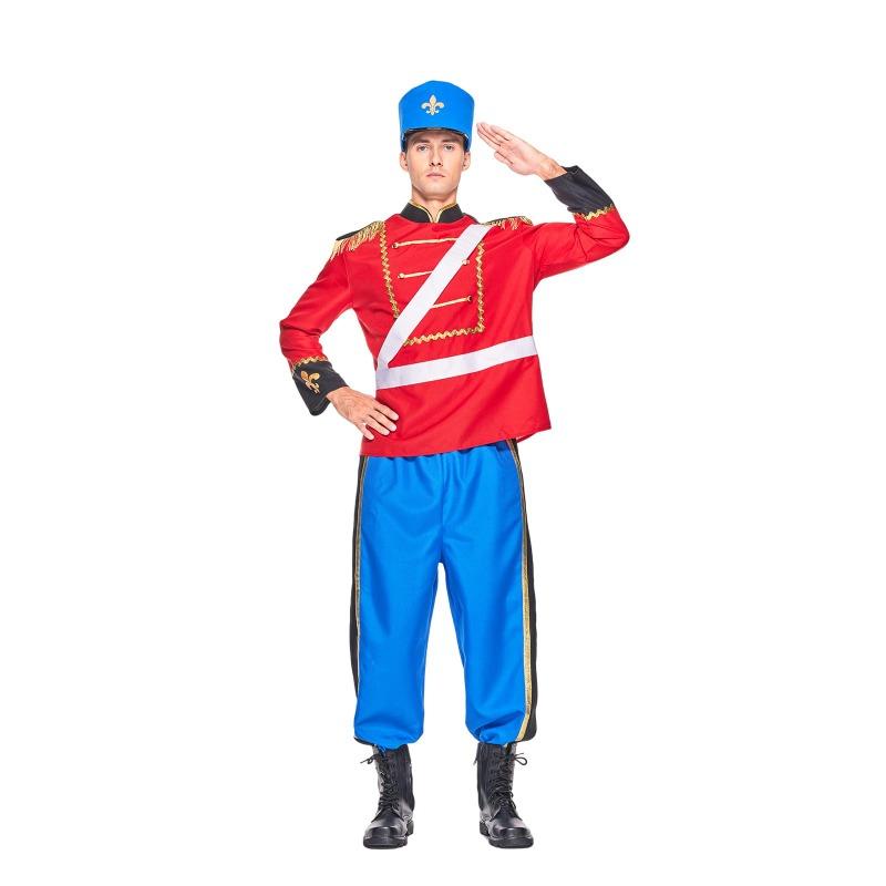 EraSpooky Mens Noelle Nutcracker Costume Adult Christmas Toy Soldier Outfits cm