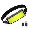 Rechargeable Flood Headlamp Wide Beam Forehead Flashlight LED Fishing Headlight Portable Waterproof Fishing Running Work Light
