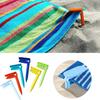 4/8PCS Beach Towel Fastener Clips,Picnic Mat Anchor Stakes Clamps Sand Blanket Holder,Beach Towel Sand Spikes Outdoor Camp Tool