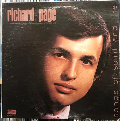 LP Schallplatte RICHARD PAGE - Songs Of Spirit And Life M3243LP Miracle Records US Folk Gebraucht