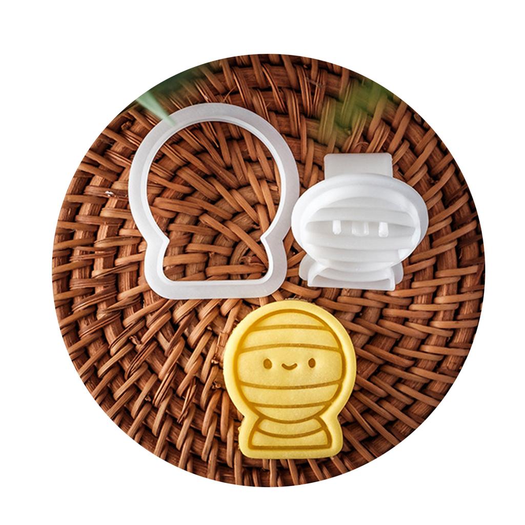 Biscuit Cookie Plunger Cutters Sugarcraft Cake Decorating Tools Halloween Themed Cookie Cutter Set Easy To Clean Durable