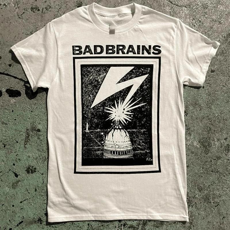 Футболка Bad Brains, Футболка Bad Brains, Белая футболка с коротким рукавом, Унисекс, Размеры S-5XL, Унисекс футболка XL