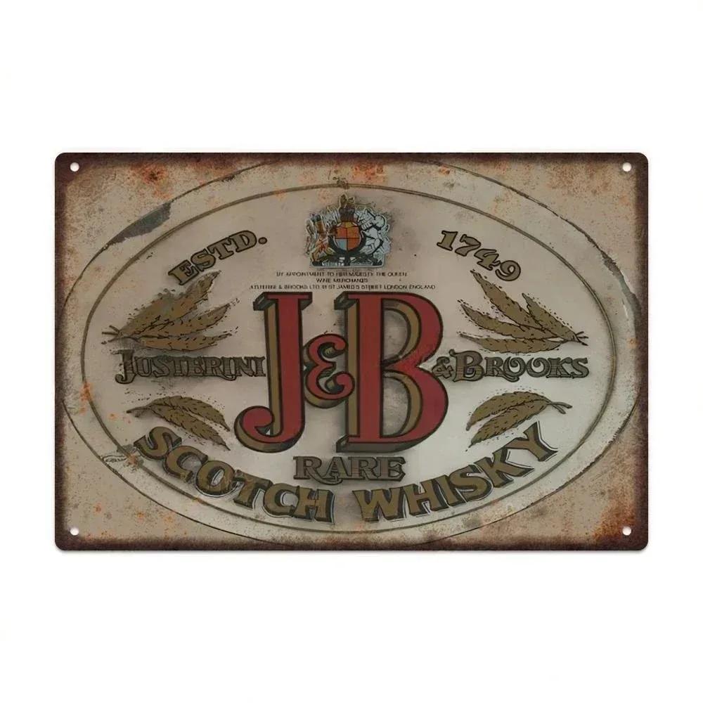Vintage HAVANA CLUB,JAMESON,Značka Piva Kovový Plechový Znak Dekorativní Tabule Pro Klub Mužskou Jeskyni Bar Dílnu Hospodu Hotel Kavárnu Nástěnná Dekorace