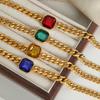 China Custom Made Trending Luxury Fashion Crystal Stainless Steel  Plated Gold Necklaces Bracelet Jewelry Set