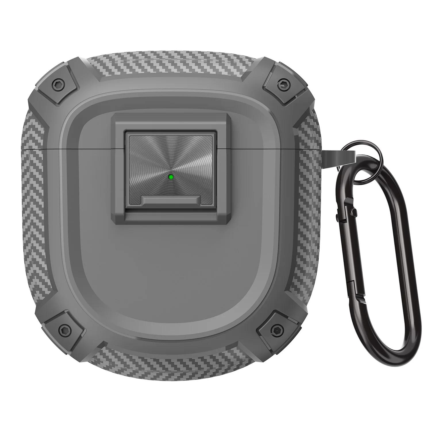 

Protective Case for BOSE QuietComfort Ultra / QuietComfort Earbuds II Case Pushbutton Switch QuietComfort 2 / Ultra Earbuds Case сірий колір