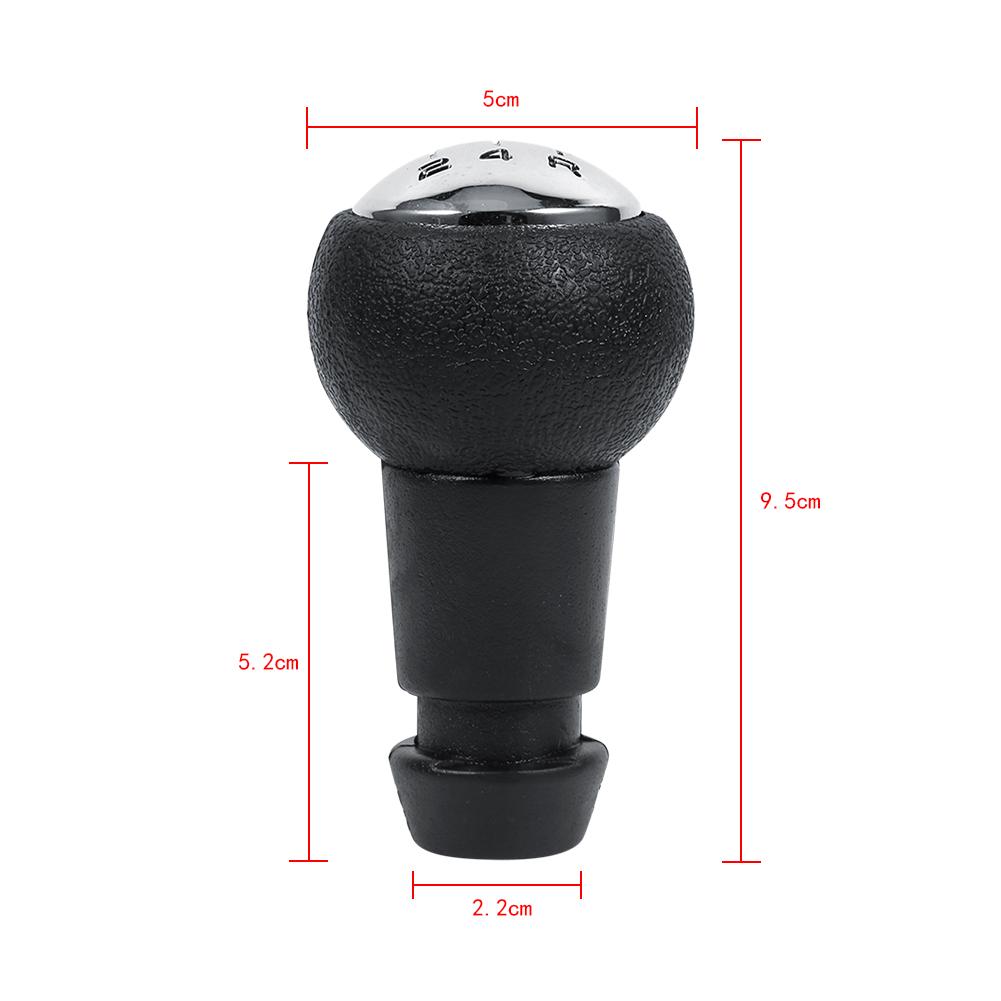 Universal Black Car 5 Speed Gear Stick Shift Knob Manual For Peugeot 307