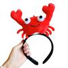 Cute Cartoon Crayfish Headband: Plush Animal Crab Hairpin for Selfies