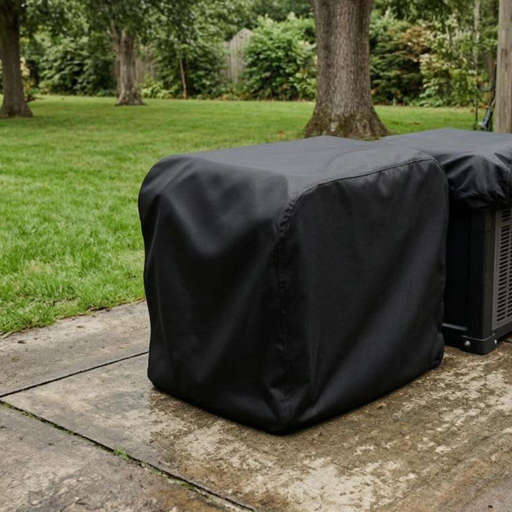 Outdoor Generator Cover Fitted Equipment Shelter Black