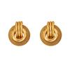 European and American Style Women's Earrings Geometric Light Luxury Round Rings High-end Design Studs, Versatile Niche Earrings