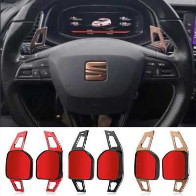 Shift Paddle For Seat Leon FR Cupra Ateca Ibiza 6P Arona Tarraco Alhambra Car Steering Wheel Extension Shifter DSG Gear Stickers