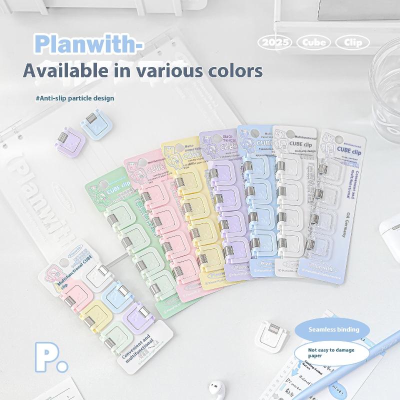 4/6Pcs Mini Multifunctional Clip Can Stand Upright Storage Clip Binding Clip File Clip Binding Paper Handbook Clip Sealing Clips