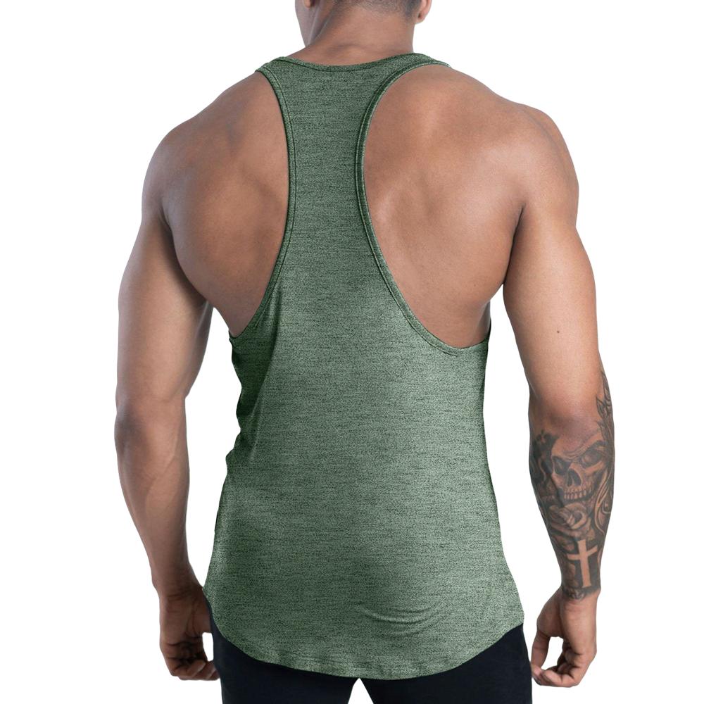 Hızlı Kuruyan Tank Üstleri Erkek Spor Salonu Fitness Vücut Geliştirme Kolsuz Gömlek Erkek Yazlık Rahat Stringer Yelek