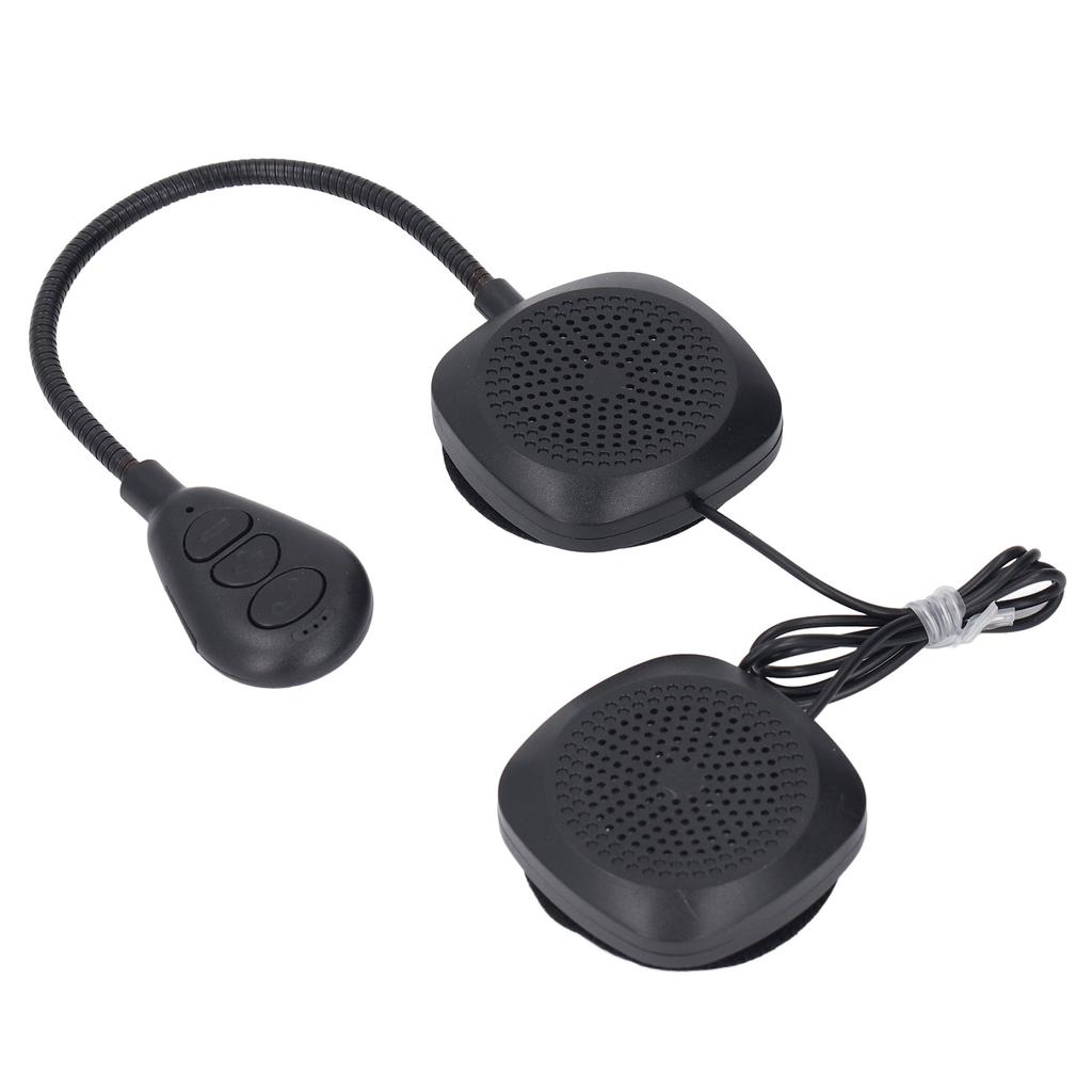 Helmet Bluetooth Headset Noise Cancelling HiFi Stereo IPX56 Water Resistant Built In Mic Wireless