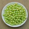 4 6 8 10 12MM mit Loch ABS Imitation Simulierte Perle Lose Perlen Perlen für Schmuckherstellung DIY Zubehör