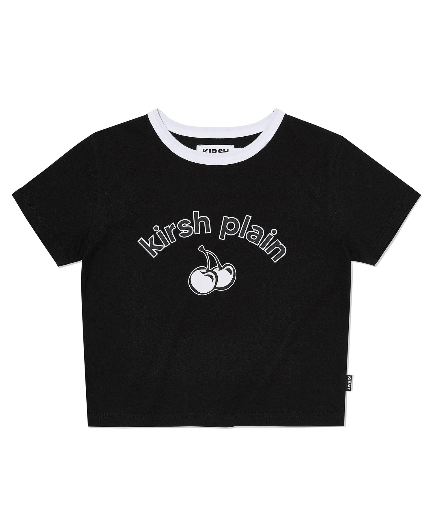 Kirsh Plain Cherry Arch Logo T-Shirt [Black] 1