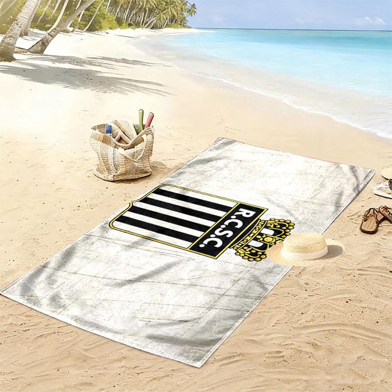 Sporting Charleroi Print Beach Towel, Large Soft Quick Dry Towel for Beach Camping Swimming