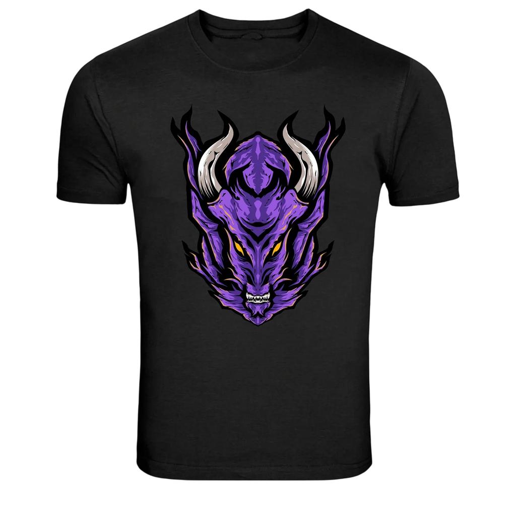 Purple Demon Dragon Monster Graphic T-Shirt