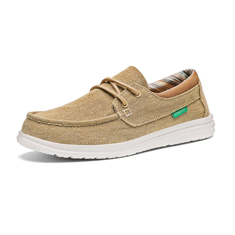 Fashion New Men Vulcanize Casual Shoes Fashion Soft Canvas Shoes Breathable Men's Walking Flat Sneakers Outdoor Light Men's Shoes