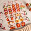 Decorative New Year's Blessing Pendant Chinese Style Lunar New Year Hanging Ornament  Wedding