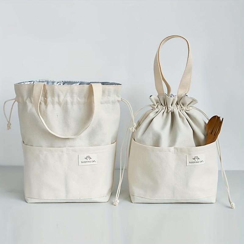 Japanese Style Lunch Box Insulation Bag Thickened Student Office Workers Bring Lunch Portable Lunch Bag Lunch Box Bag