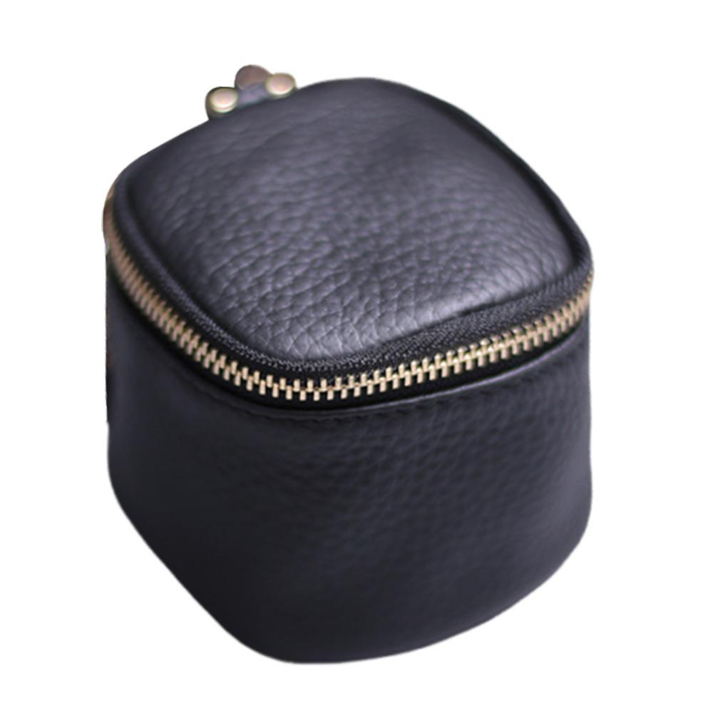 Small PU Leather Cosmetic Bag Square Shape Mini Size Coin Purse Waterproof Portable Design Clutch Bag Key Storage