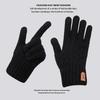 Men Thermal Gloves Winter Touchscreen Fleece Lined Thick Cold Proof Warm Wool Knitted Gloves