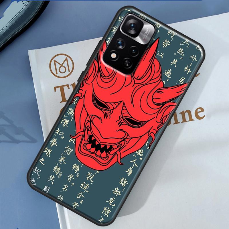 

Hannya Demon Oni Case For Xiaomi Redmi Note 13 12 11 9 10 14 Pro 9S 10S 11S 12S Redmi 14C 10C 12C 13C Cover Redmi 13 4G