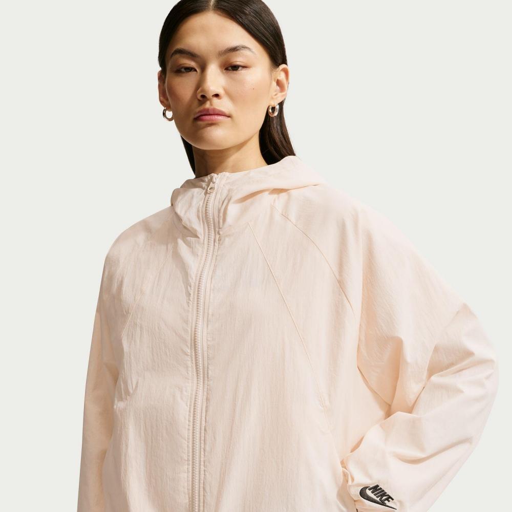 Nike W Hooded Jacket Iq0057 133chalk Black XS