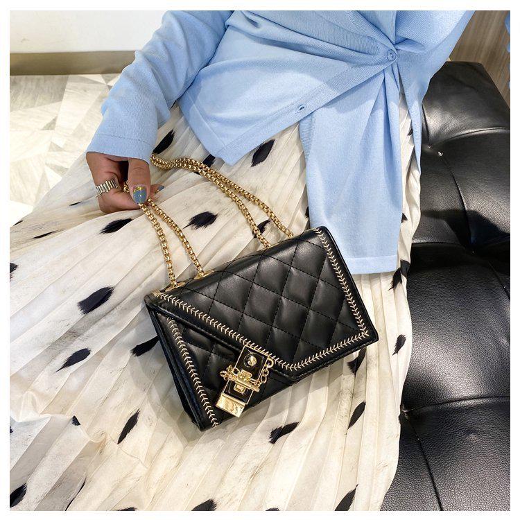 SCIONE Bag Female Rhombic Chain Handbag Fashion Small Square Bag Temperament Small Fragrance Shoulder Bag