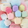 Cute Candy Colored Air Cushion Comb Small Size Travel Portable Massage Comb Folding Mirror Comb Women'S Hair Brush Styling Tool