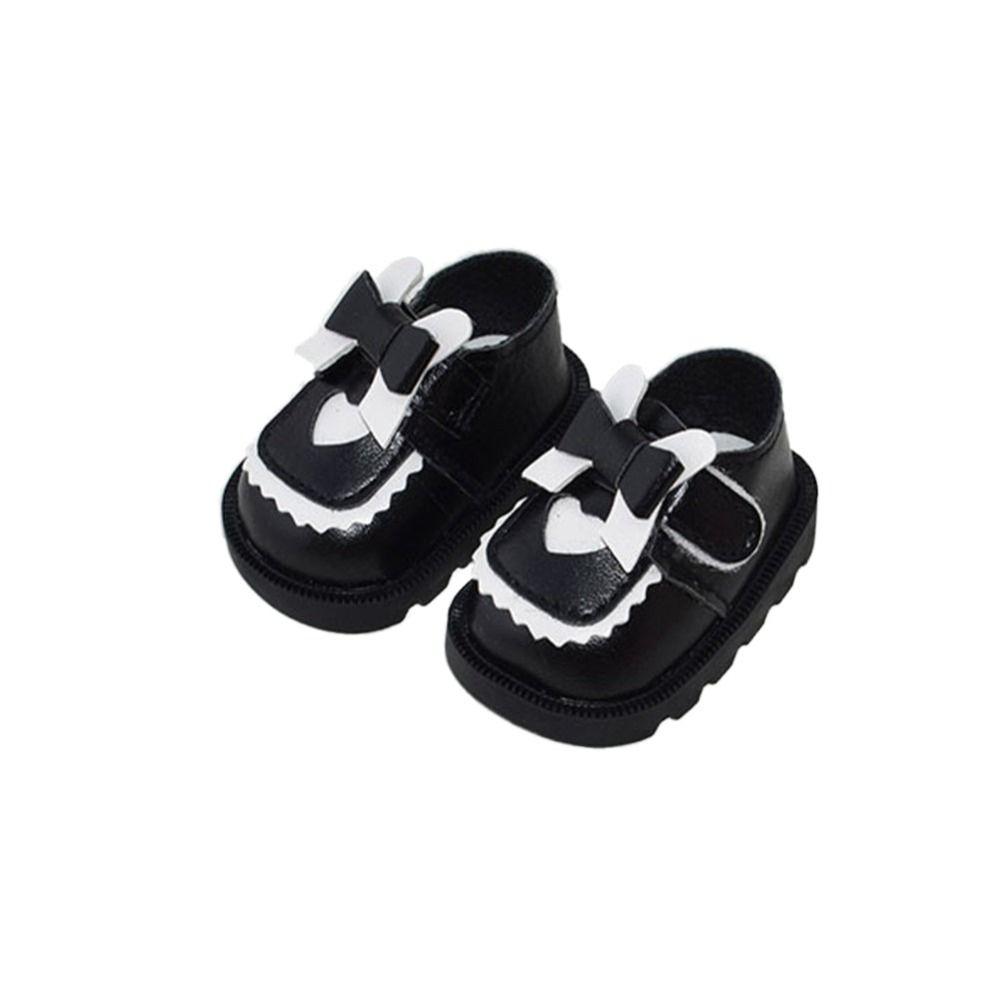 5CM Mini Doll Leather Boots PU Leather Butterfly Princess Shoes 20cm Cotton Doll Shoe Kids Gifts