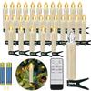 10/20Pcs Led Candle Lights Solar-Powered String Lights Christmas And Easter Outdoor Patio Clip-On Decorative