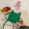 Mini Bag 2025 Summer New Korean Version Fashion Portable Small Square Bag Mouth Red Envelope Niche Ins Messenger Bag Women's Bag