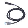 4 Pin USB Cable Adapter Male Cord Extender 102cm 40.16in Long Black ABS Replacement for Nissan Teana