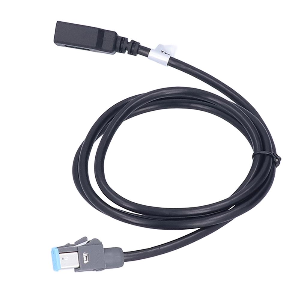 4 Pin USB Cable Adapter Male Cord Extender 102cm 40.16in Long Black ABS Replacement for Nissan Teana