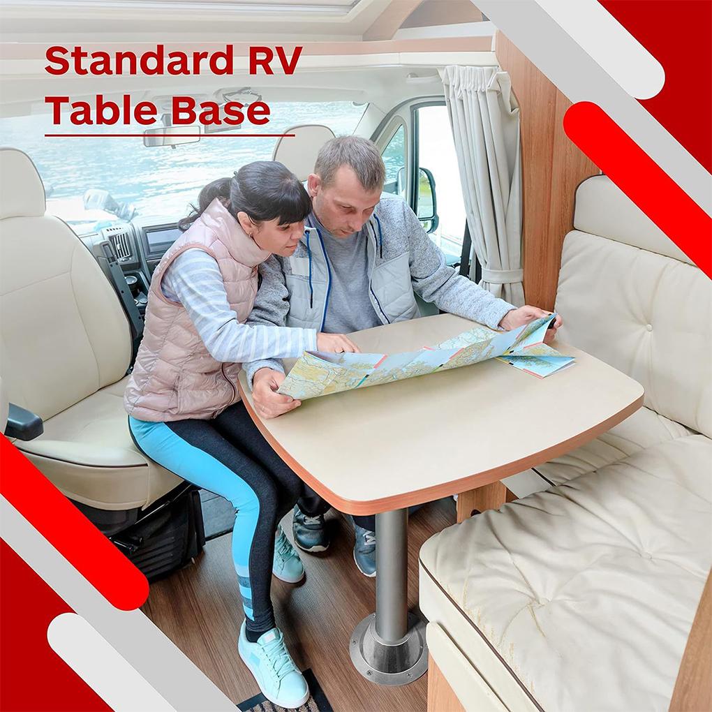 RV Table Base Mount Boat Table Pedestal Adjustable Camper Table Leg Base Detachable RV Table Legs for Boats Trailers RVS RV
