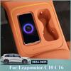 For Leapmotor C10 C16 2024 2025 Car Central Control Wireless Charger Storage Pad Silicone Cup Pad Cover Waterproof Cup Holder