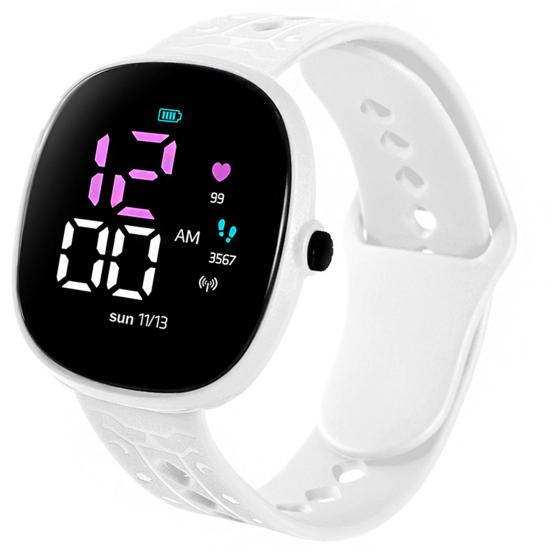 M12 Elektronische Uhr Lebenswasserdicht Modeaccessoires LED Großer Digitalbildschirm Jungen Mädchen Leuchtende LED Sport Digitaluhr für Tägliches Tragen