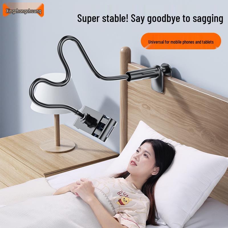 Adjustable Bedside Tablet and Phone Stand for Comfortable Viewing
