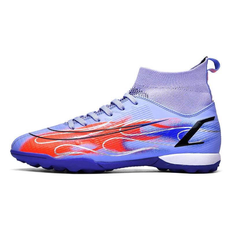 Soccer Shoes Men Anti-slip Outdoor Grass Training Long Stud Sports Shoes Men Lightweight Fashion Lace-up Football Boots Men