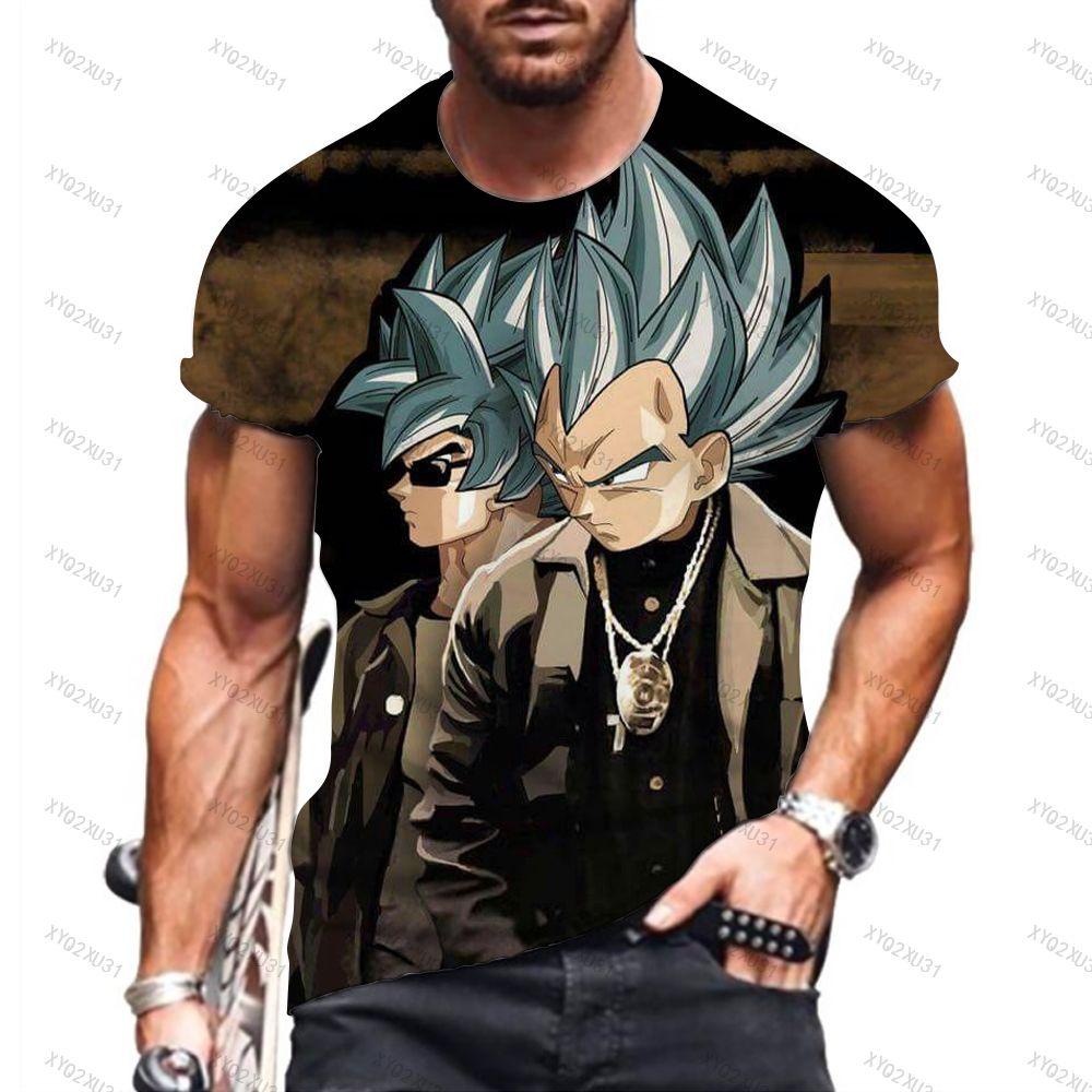 Men Clothes Dragon Ball Z T-shirt Oversized T Shirt Anime Dragon Ball T-shirts Son Goku Tops Super Saiyan Tee Boys Clothing