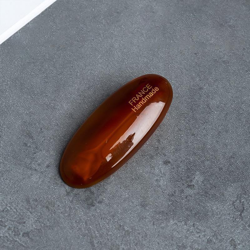French Style Hair Clip For Women Retro Simple Oval Acetic Acid Barrettes Elegant Girls Hair Clip Exquisite Hair Accessories