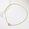 Yousheng Women Necklace Magnetic Broken Heart Pendant Rhinestone Three-layered Snake Bone Chain Prom Party Clavicle Necklace Weddings Jewelry